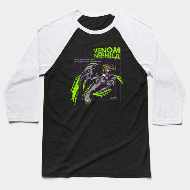 Mobile Legends Hanabi Venom Nephila Baseball T-Shirt by Holistic